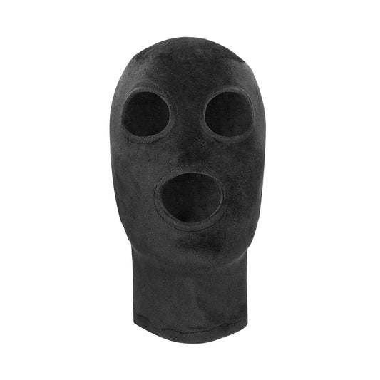 Ouch Velvet Mask With Eye And Mouth Opening - Tease & Please