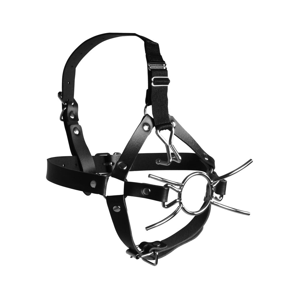 Ouch Xtreme Head Harness With Spider Gag And Nose Hooks - Tease & Please