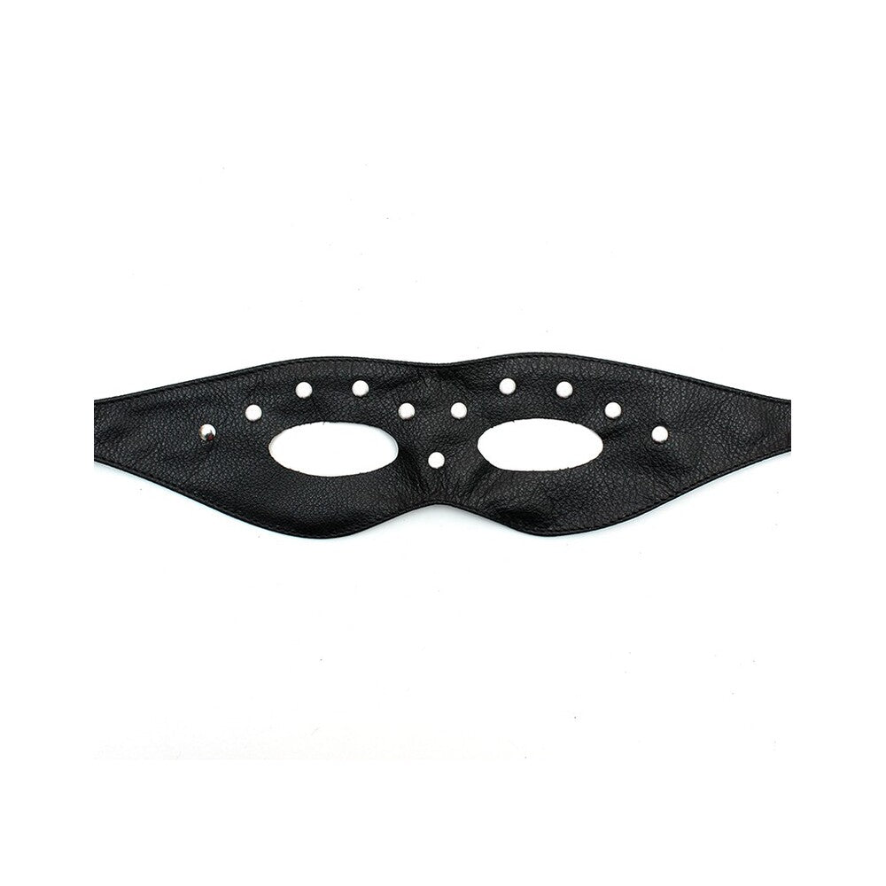 Leather Open Eye Mask With Rivets - Tease & Please