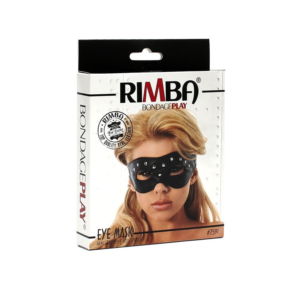 Leather Open Eye Mask With Rivets - Tease & Please