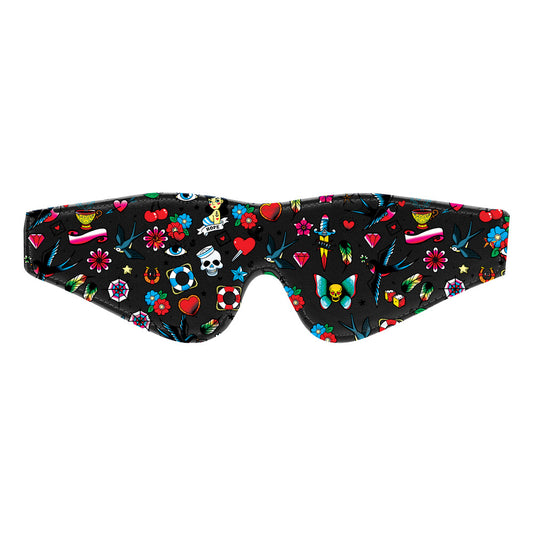 Ouch Old School Tattoo Printed Eye Mask - Tease & Please