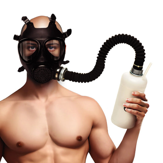 Master Series Inhaler Gas Mask With Bottle - Tease & Please