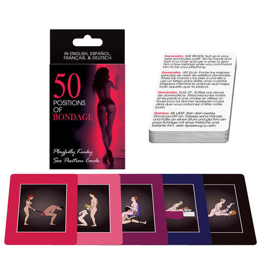 50 Positions Of Bondage Sex Position Cards - Tease & Please